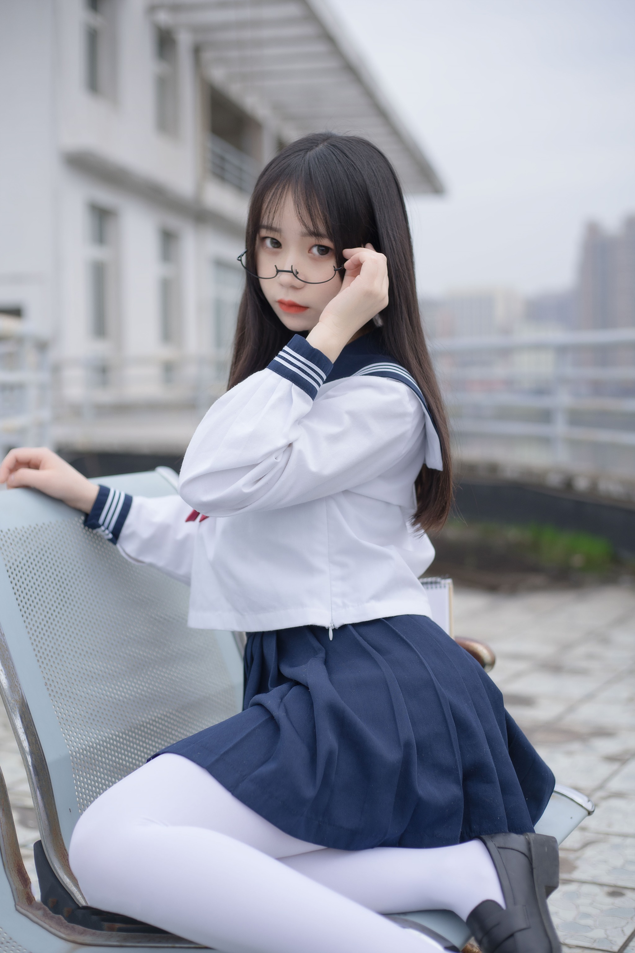 风之领域 - NO.214 喵喵的白丝水手服 [46P]-XikXak